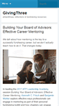 Mobile Screenshot of givingthree.org